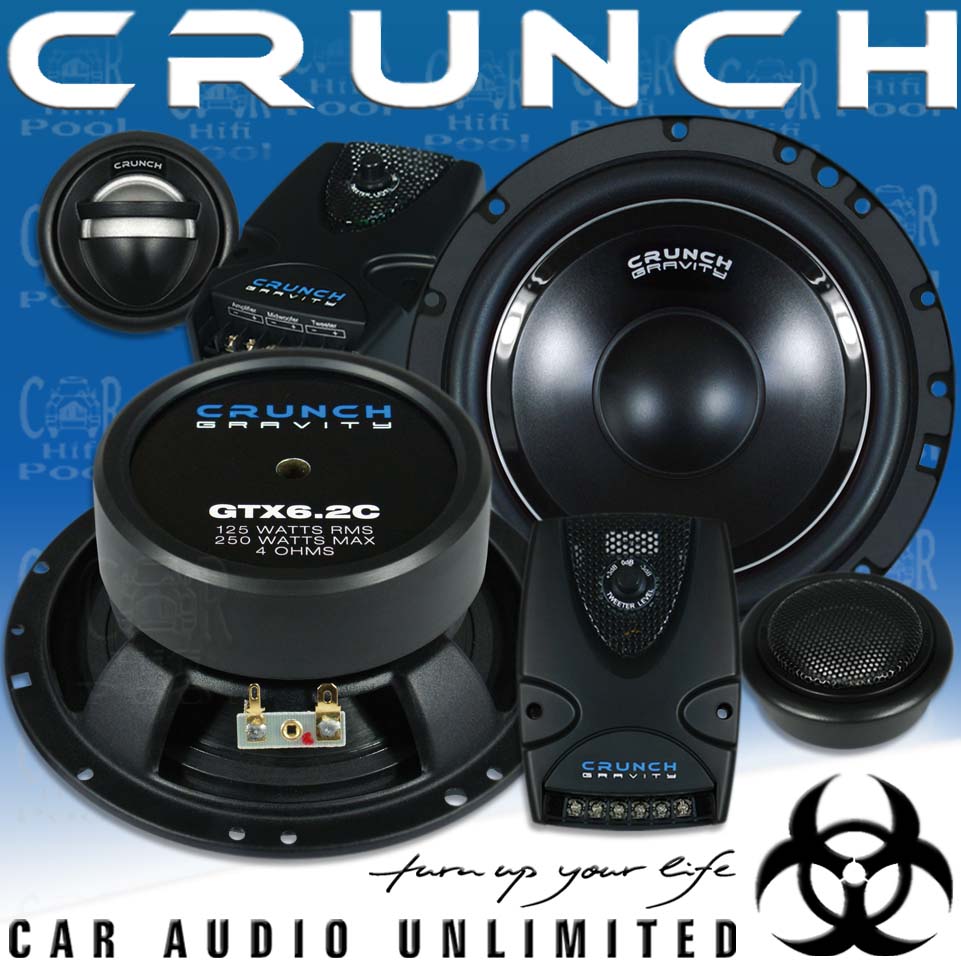 Crunch Gravity GTX 6.2c 2 Wege 16,5cm Kompo Lautsprecher Set inkl. Gitter