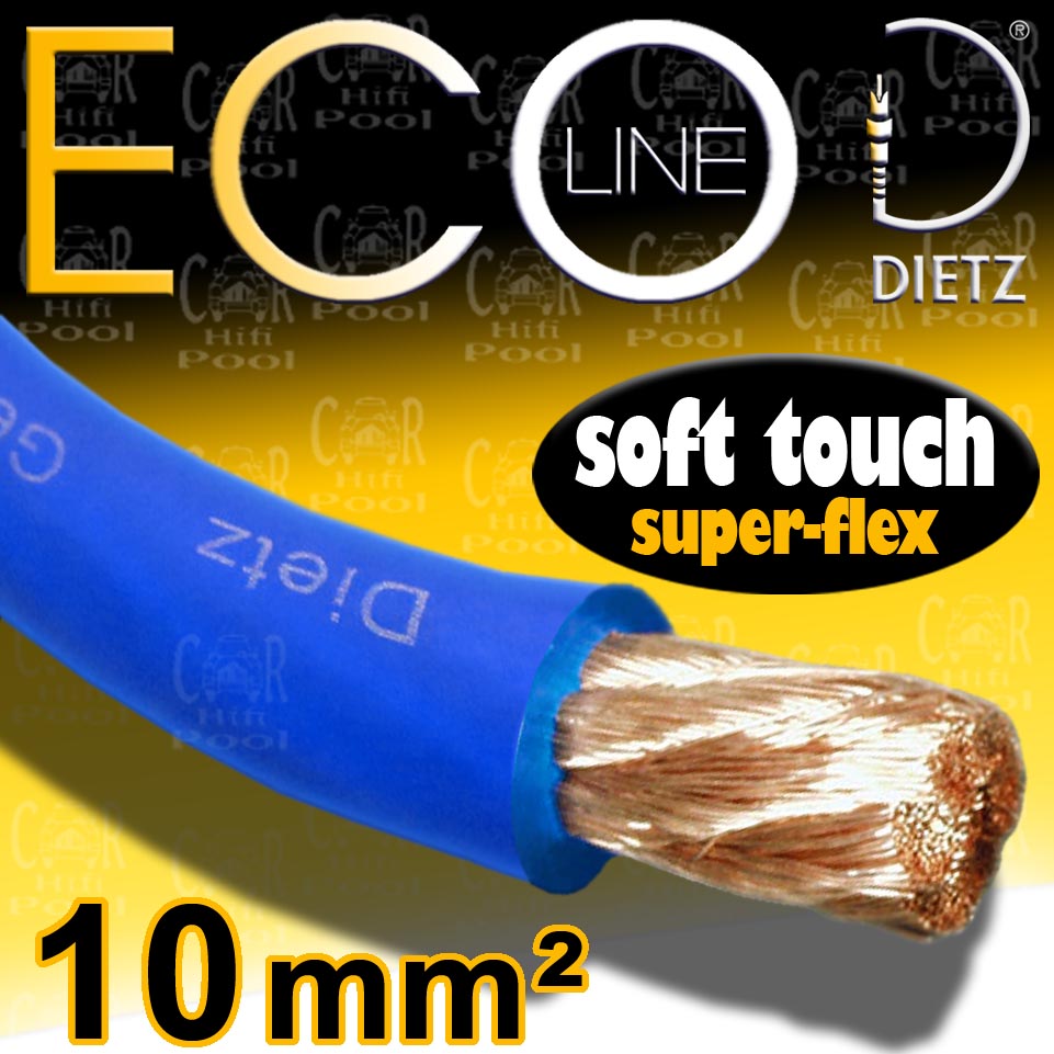 Dietz Kabel 10 mm² Stromkabel 10mm² blau Meterpreis