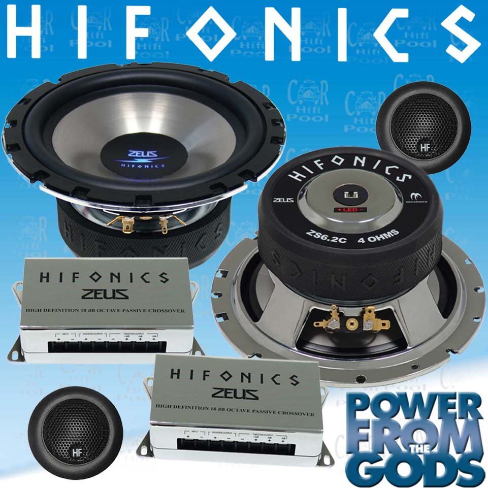 Hifonics ZS 6.2C 16,5 cm 2 Wege Kompo Lautsprecher Set