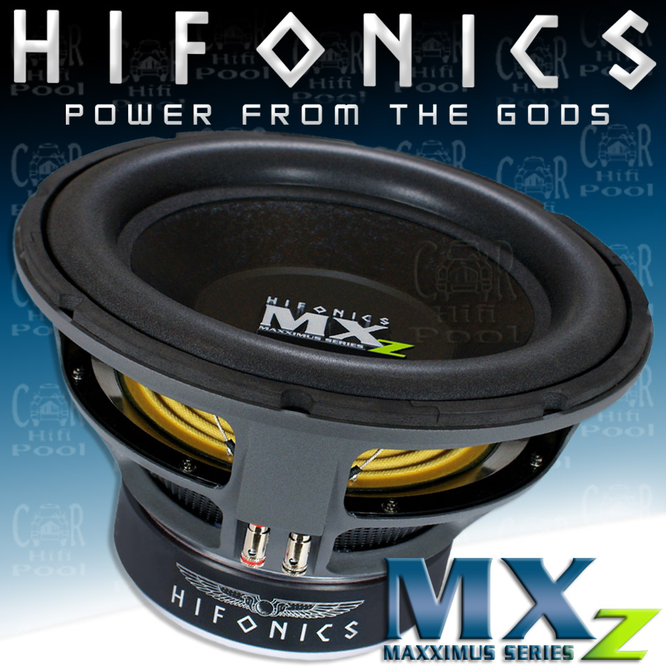 Hifonics Maxximus MXZ 12 D2 - 300mm 2 + 2 Ohm High-End Subwoofer