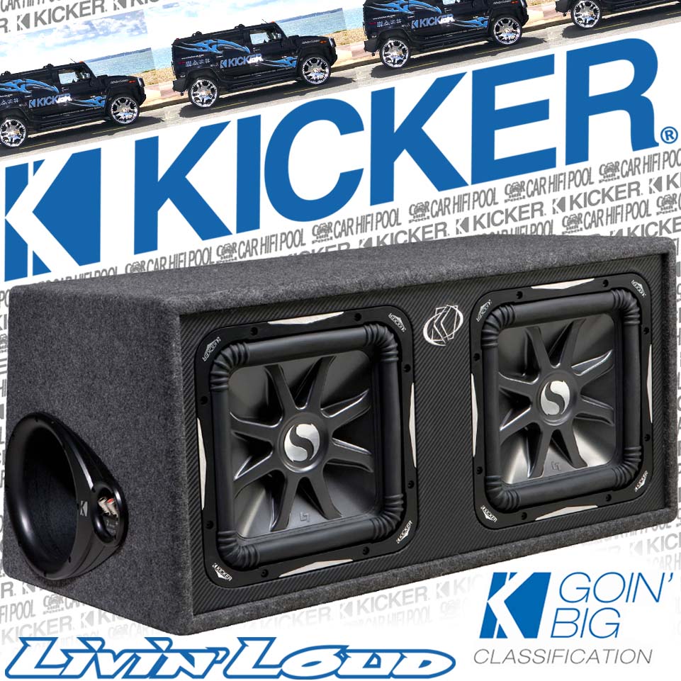 Kicker DS12 L7 4 Ohm Twin 30cm Woofer Gehäuse Subwoofer eBay