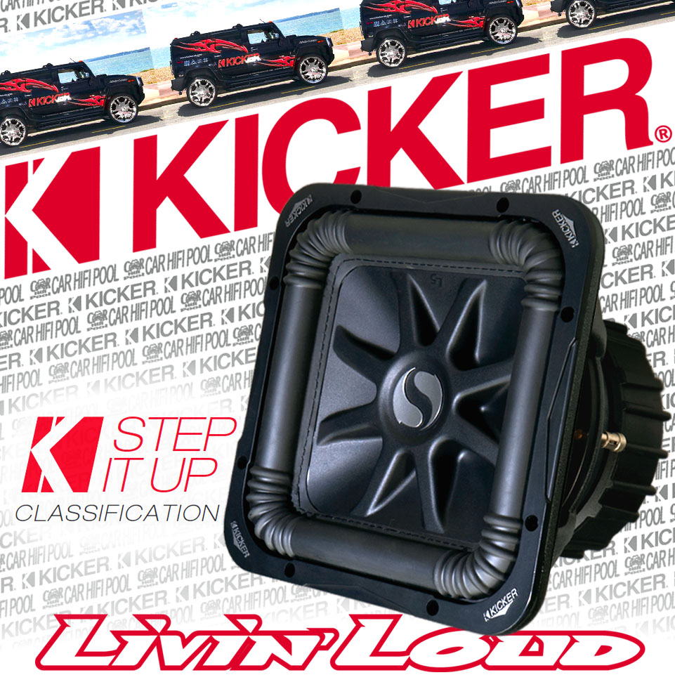 Kicker S8L5 SoloBaric S8 L5 2x 2 Ohm 20cm Square Subwoofer Chassis eBay