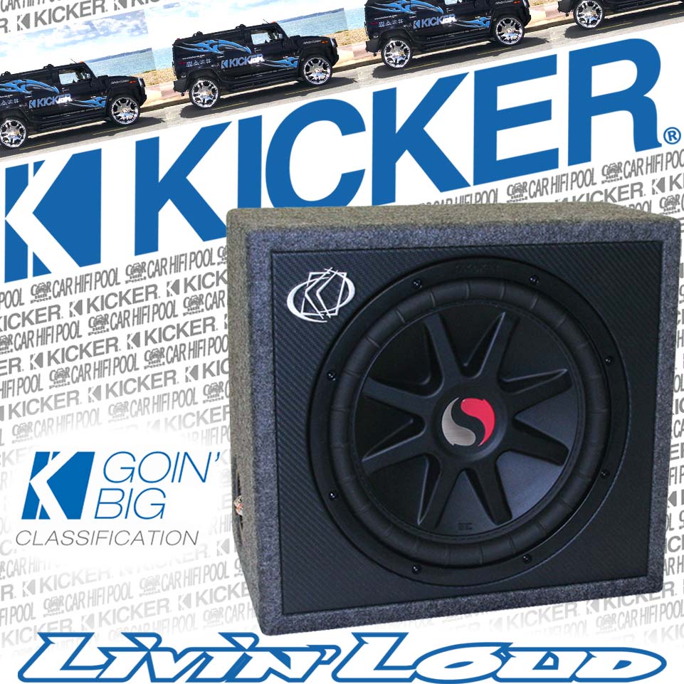 Kicker SS12C 2 Ohm 30cm Gehäuse Subwoofer Subbox