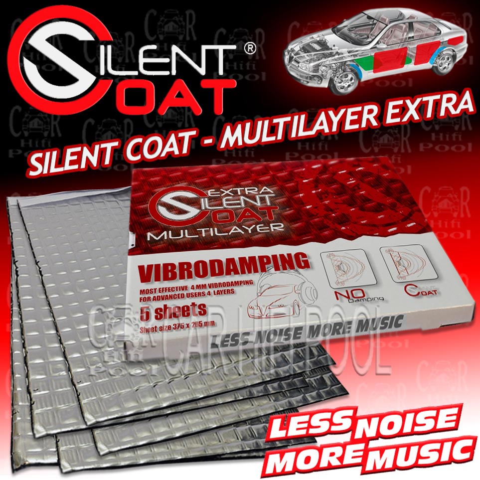 Silent Coat Multilayer Extra - Alu Butyl Schall Dämmung (81,42€/1m²)